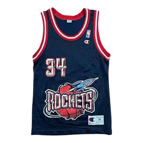 Vintage Houston Rockets Hakeem Olajuwon Jersey 90s Champion