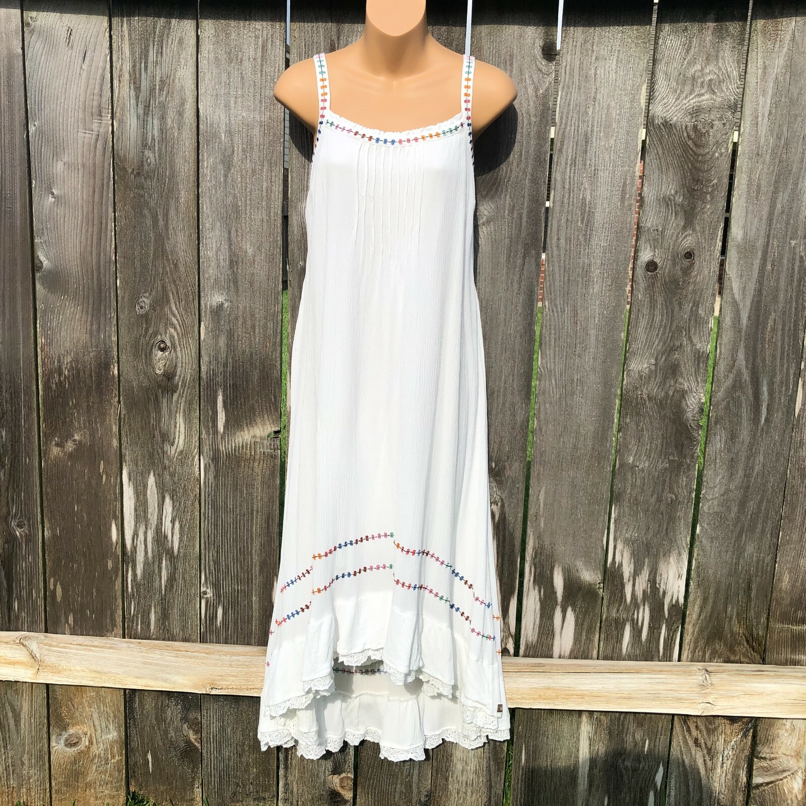 Matilda Jane Andante Dress White High Low Sundress Sleeveless Embroidered  Size S | eBay