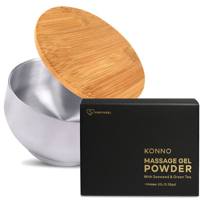 Nuru Massage Powder Makes 20L with Seaweed & Green Tea Extract - Made in JAPAN 