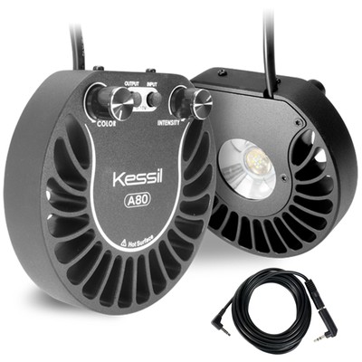 2x Kessil A80 Tuna Blue LED Lights & Link Cable Bundle 15 Watt Nano Reef Lights