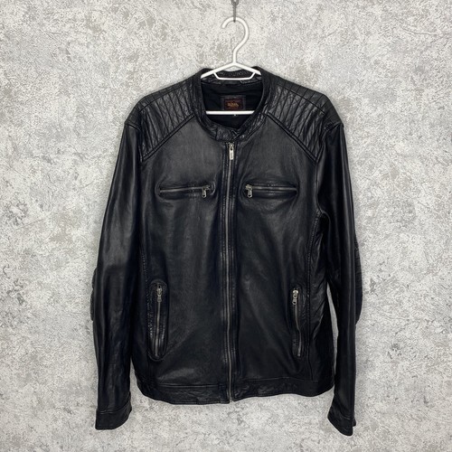 ジャケット・アウター muiVintage Von Dutch Leather Jacket Leather biker jacket VON DUTCH Brown size M International in