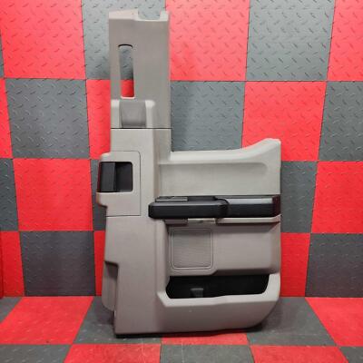 17-22 Ford F250SD Extd Cab RH Passenger Rear Door Interior Trim Panel Gray-AS