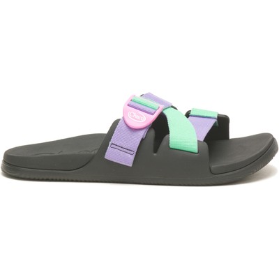 

Женские сандалии Chaco Chillos Slide Purple Green 12 M Полиэстер