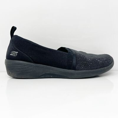 

Skechers Womens Arya Shine And Glow 104110 Черная повседневная обувь Кроссовки Размер 7, Черный, Arya Shine And Glow