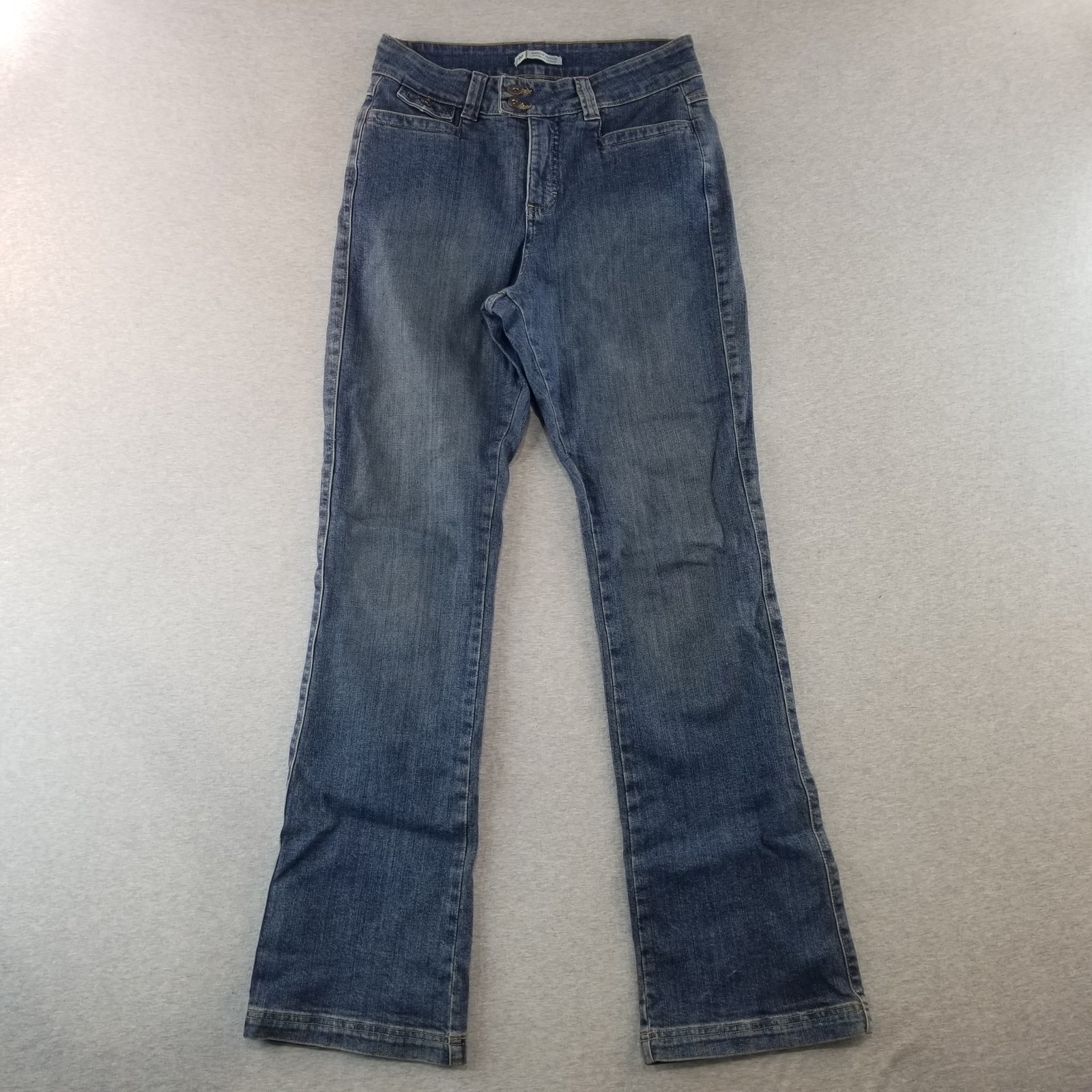 Lee Jeans Women's Sz 8 Blue Wash Bootcut Mid Rise Stretch Quality Weave Normcore
