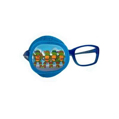 Playful comfortable kids fully obscured eye patch