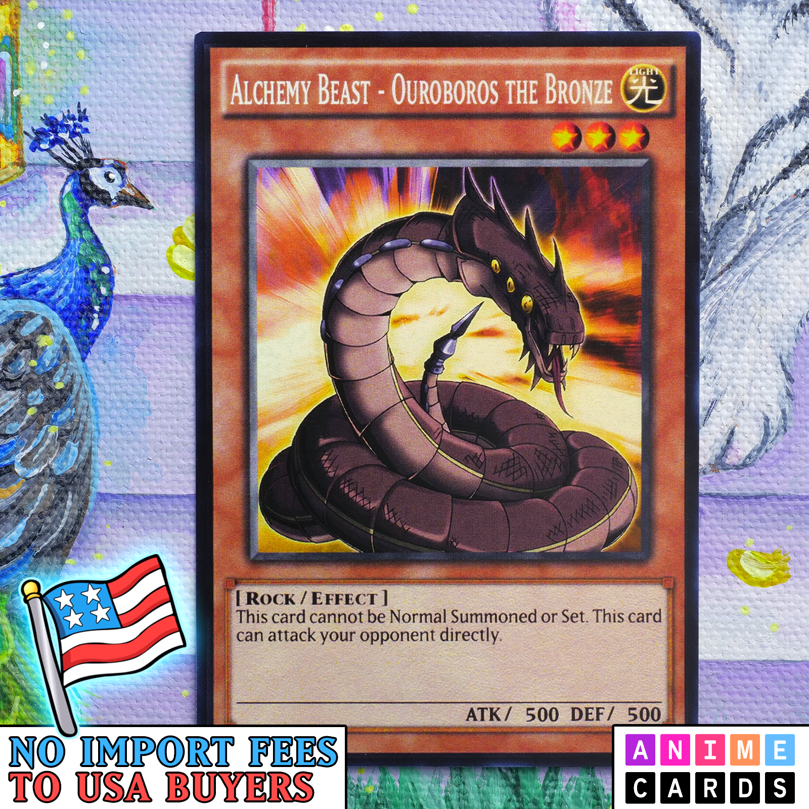 Alchemy Beast - Ouroboros the Bronze ANIME EFFECT HOLO card