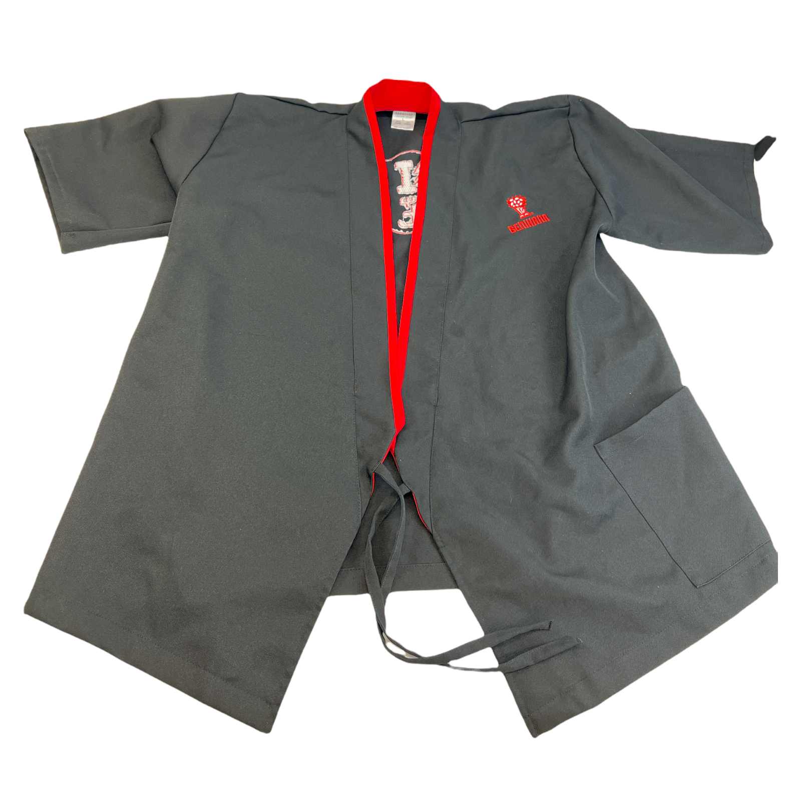 Benihana Mens Size Large Japanese Restaurant Employee Robe Apron Shirt Rare
