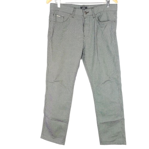 Hugo Boss Men's Twill Delaware3-20 Pants Stretch Cotton Blend Dark Gray Sz 32/34