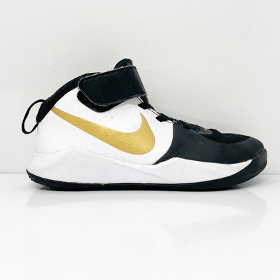 

Nike Boys Team Hustle D 9 AQ4225-004 Черные баскетбольные кроссовки, размер 1Y, Черный, Team Hustle D 9