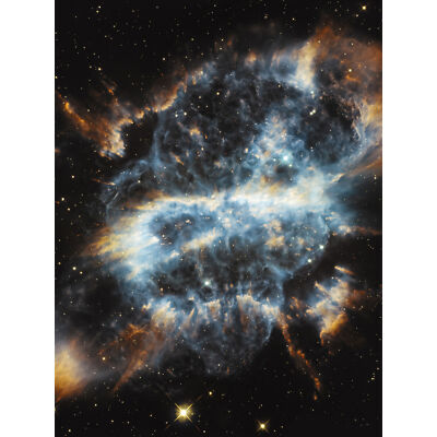 Hubble Space Telescope Planetary Nebula NGC 5189 Glowing Gas Clouds Art Poster