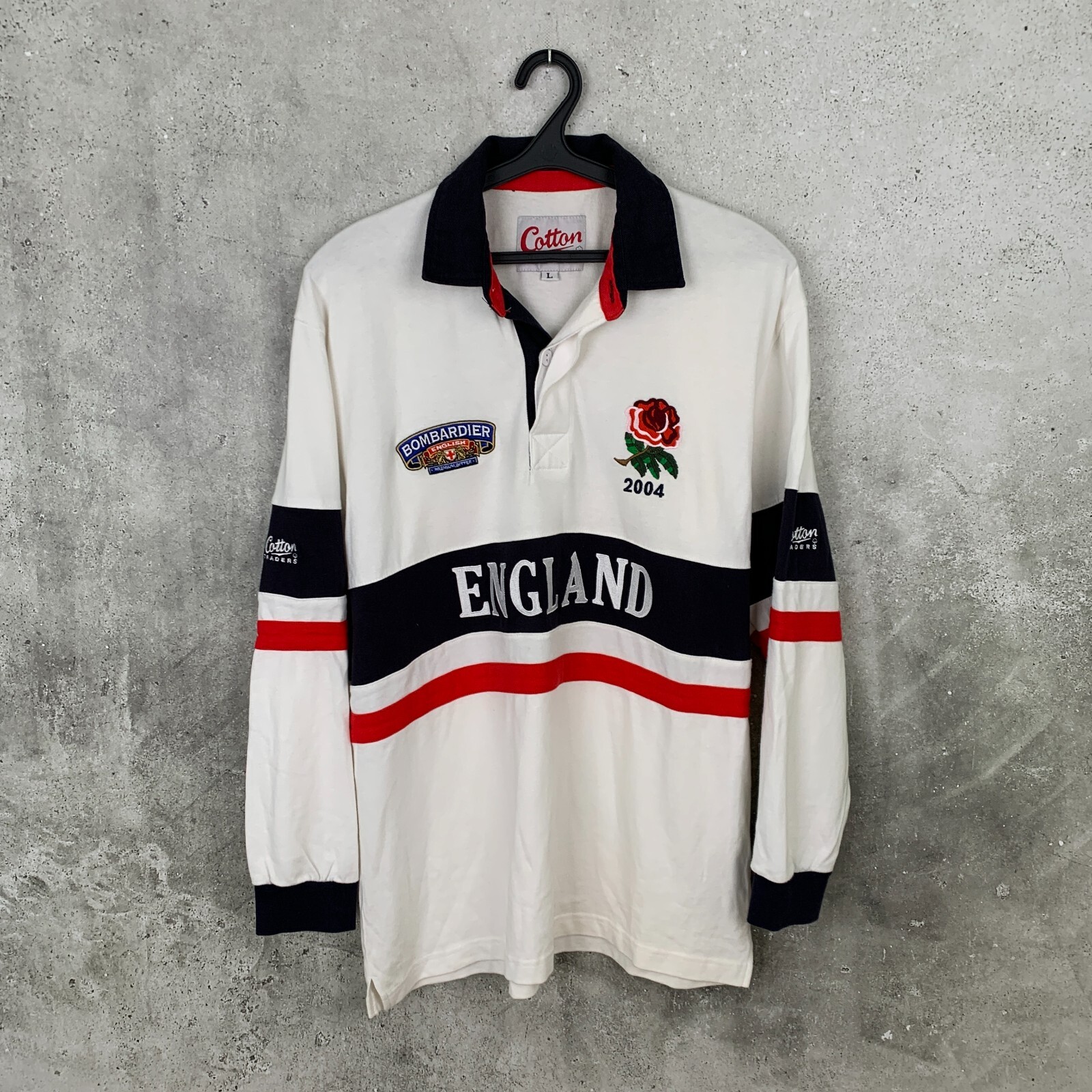 COTTON TRADERS ENGLAND コットントレーダーズ ラガーシャツ ENGLAND NATIONAL TEAM 1995 RUGBY UNION SHIRT COTTON TRADERS JERSEY