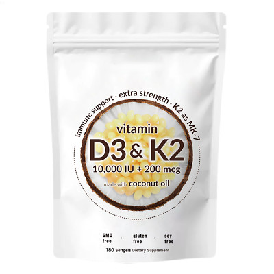 Vitamin D3+K2 Capsule M180 Capsules Supplement Softgel Increase Bone Density