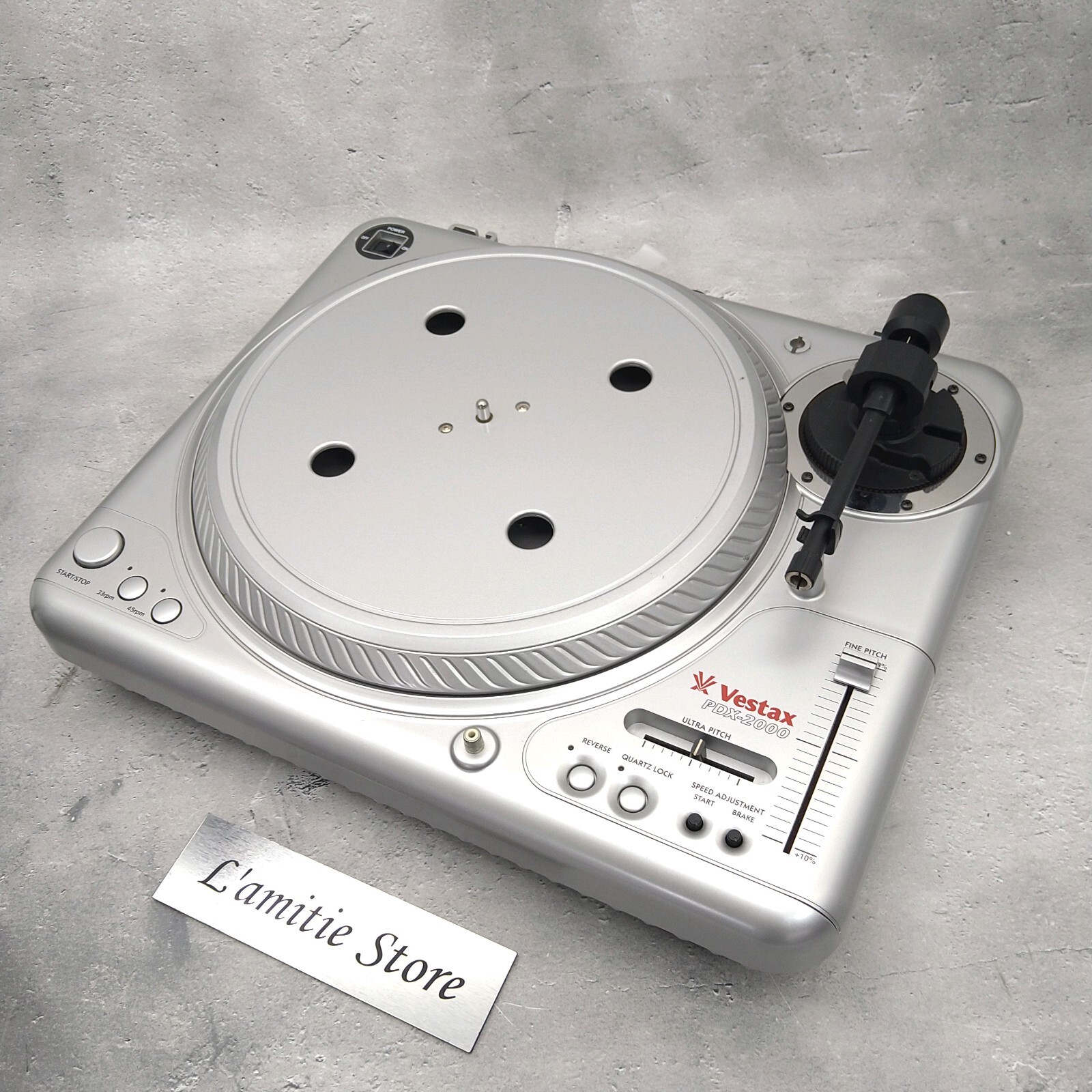 Vesta PDX-2000 2台セット Vestaxのハイトルクターンテーブル、PDX-2000のメンテナンス済み