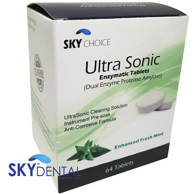 64 UltraSonic Tablets Fresh Mint Ultra Sonic cleaning solution Tabs