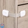 4-Pack Cabinet Locks Baby Proofing - Childproof Locks for Cabinets, Drawers, Cupboard, Refrigerator, Toilet Seat, Trash Can, Dishwasher