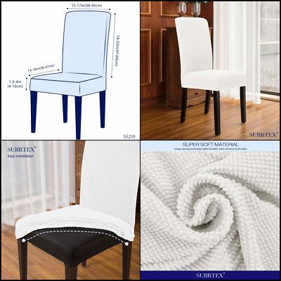 Covers Removable Washable Kitchen Dining Room Creme