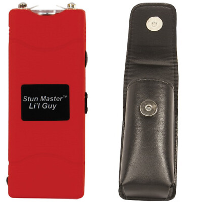 60 Mill Red Li'l Guy Stun Leather Holster Personal Protection Self Defense