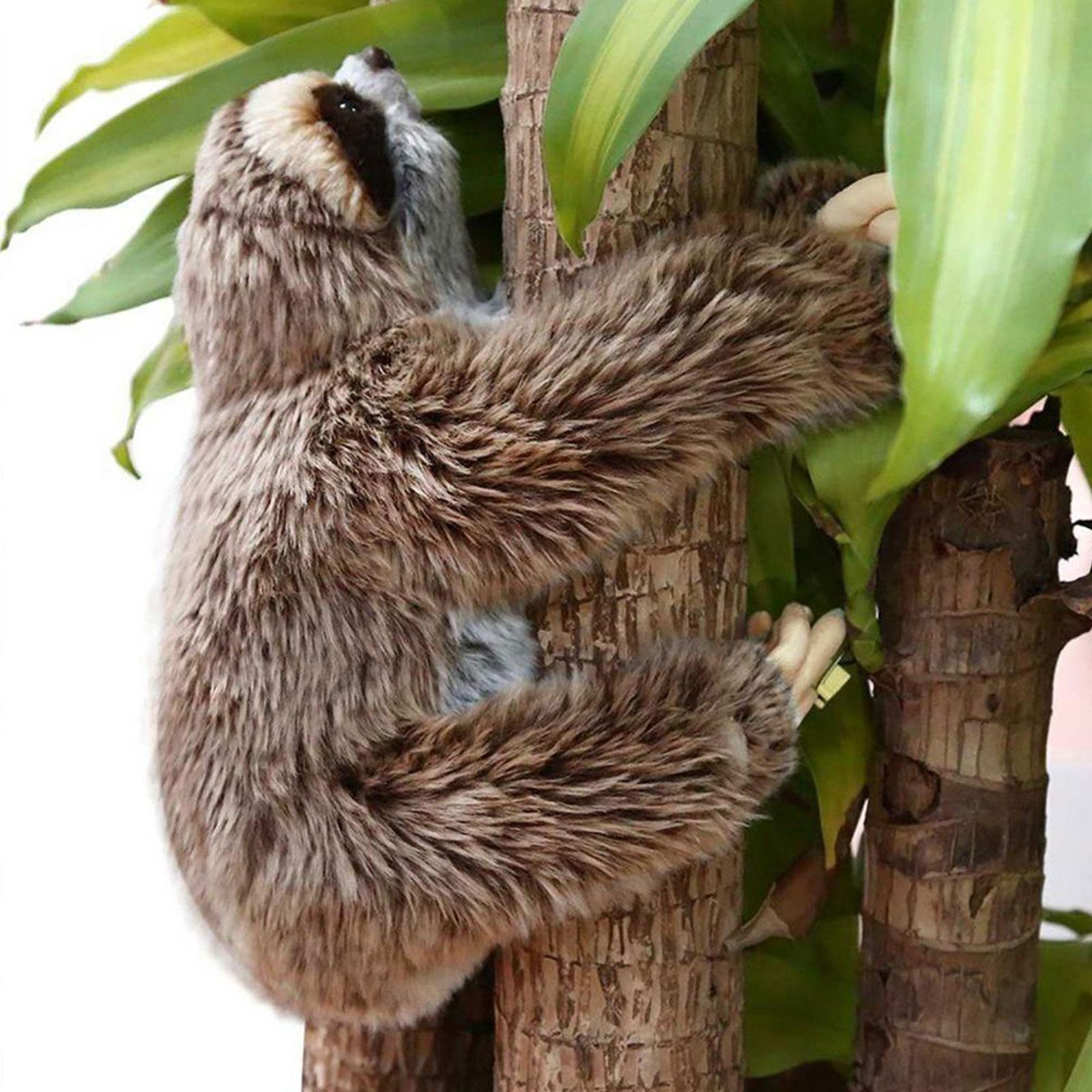 35cm Realistic Animal Sloth Stuffed Doll Sloth Critters Plush Toy Xmas Gift Soft