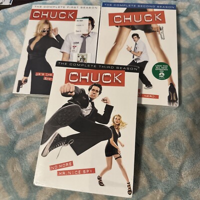 Chuck Season 1, Season 2, Season 3 DVD LOT.   ALL BRAND NEW  