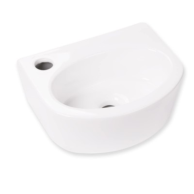 Wall Mount Hang Small Vessel Sink, Ceramic Liberty Wall Mount Sink, Modern Ba...