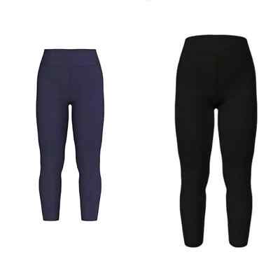 2 pack Bundle Tween LuLaRoe Solid Leggings 1x Black + 1x Navy Blue NWT