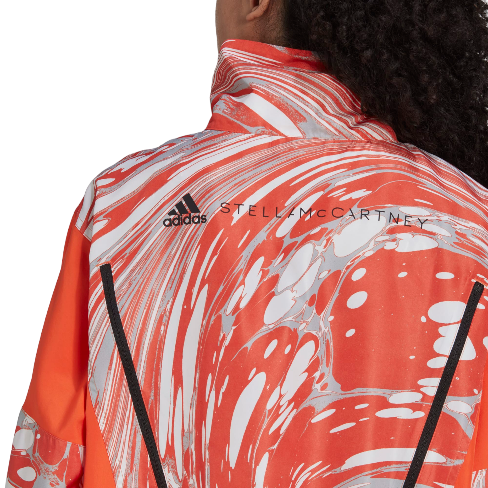adidas by STELLAMcCARTNEY◆▼衣料Aレディーストップ/HI6065 Adidas by Stella McCartney Orange Printed Woven Track Top