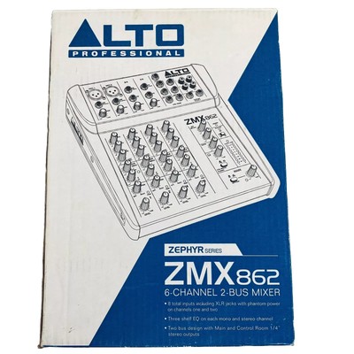 Alto Professional ZMX862 Zephyr Series 6-Channel Compact Audio Mixer
