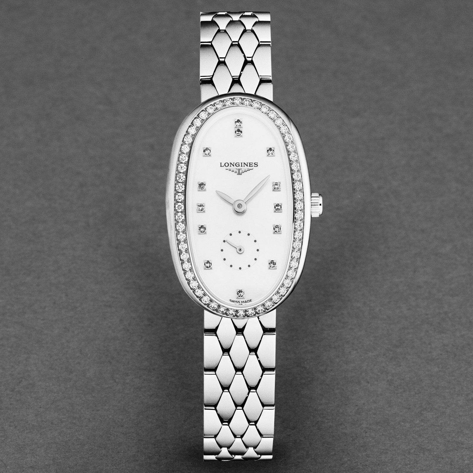 Pre-owned Longines Women's 'symphonette' Mop Dial Stainless Steel Watch L2.306.0.87.6