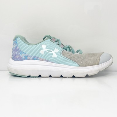 

Кроссовки Under Armour Girls Outhustle Print 3025061-301 Синие Кроссовки для бега Размер 4Y, Синий, Outhustle Print