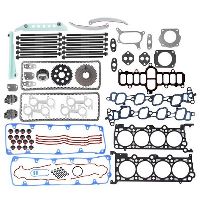 Timing Chain Head Gaskets Set with Bolts for Ford F150 Crown Victoria E150 4.6L