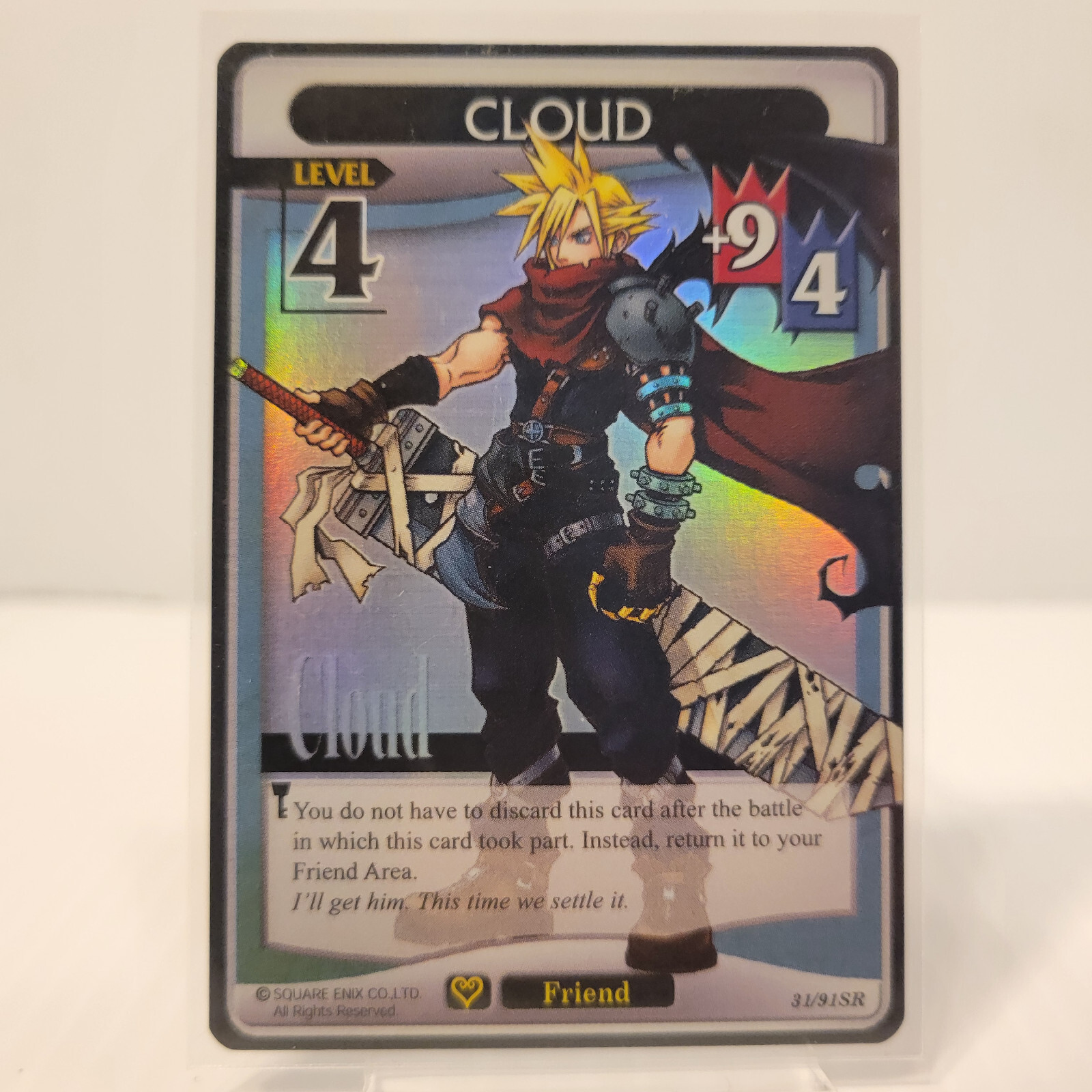 Kingdom Hearts TCG Cloud Holo Foil SR 31/91 Square Enix