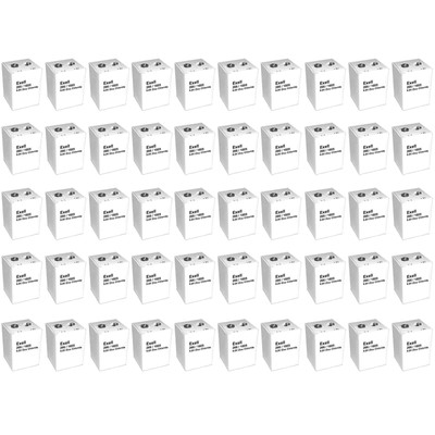 50x Exell 266 Alkaline 9V Battery NEDA 1605, PP7, 6F90