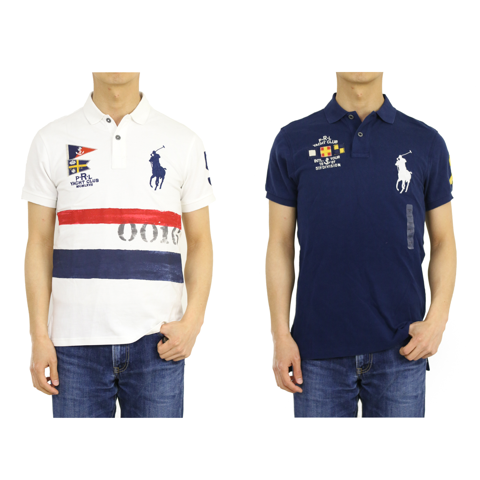 

Рубашка-поло индивидуального кроя для яхты Polo Ralph Lauren Big Pony — 2 цвета —