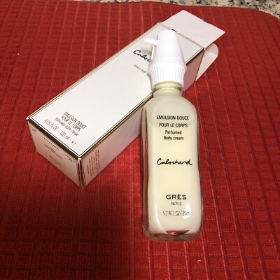 Cabochard Pour Le Bain Perfumed Body Cream 4OZ Gres Paris France Sweet Almond