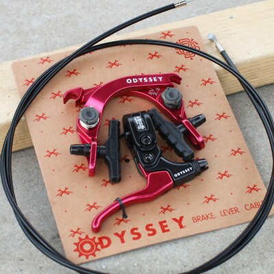 ODYSSEY BMX EVO 2.5 BICYCLE U-BRAKE KIT RED/BLACK LIMITED EDITION