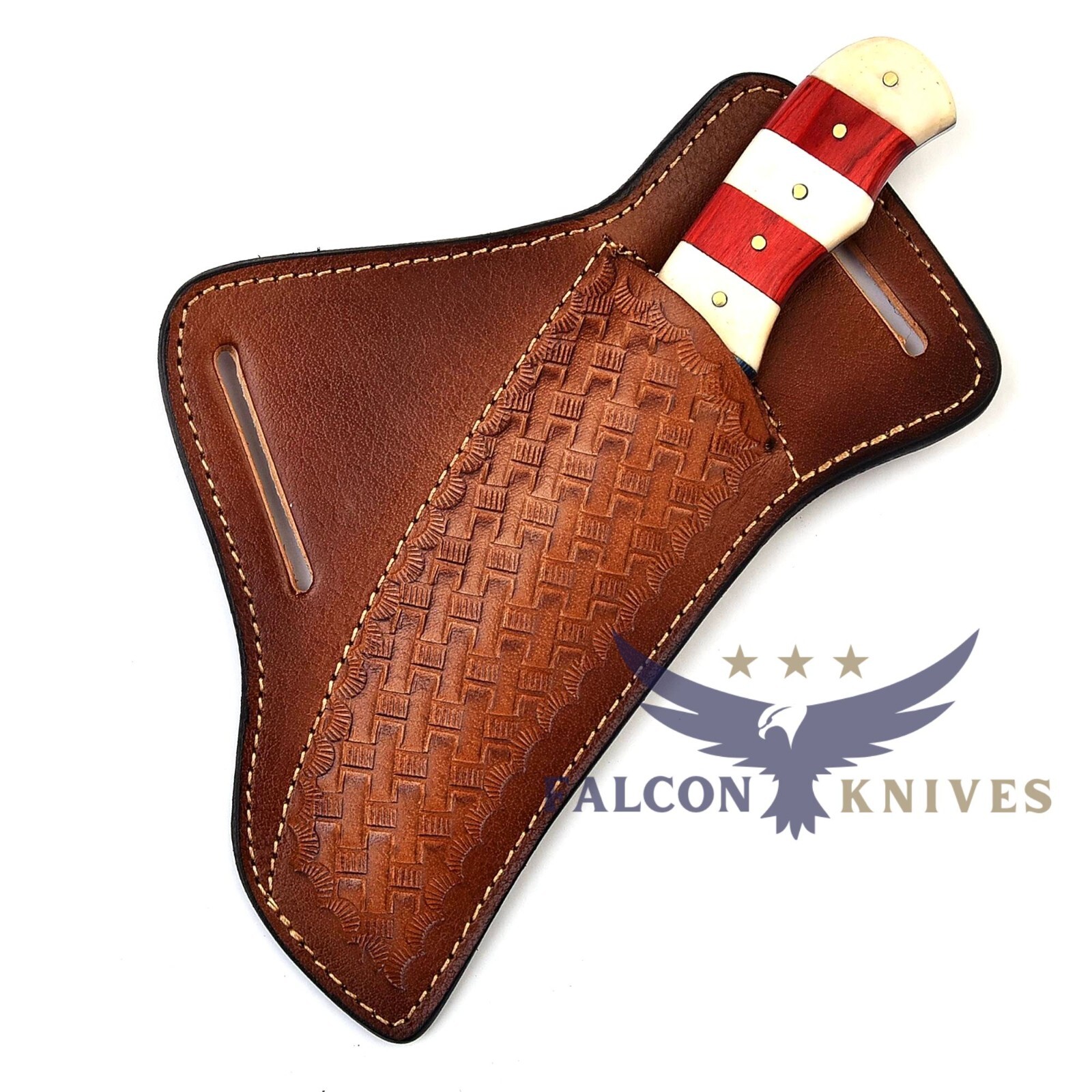 Handmade Lineman's Hawkbill Electrician Knife with Sheath, Fixed blade knife