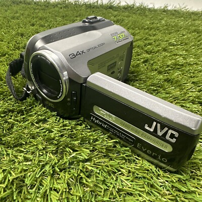 JVC Everio Hybrid Hard Disk Camcorder GZ-MG130U Tested. Needs Battery.
