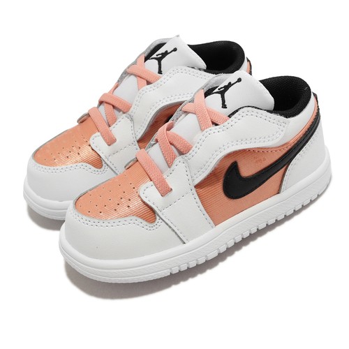 Nike Jordan 1 Low ALT TD Light White Madder Root White для малышей AJ1 DM8967-801