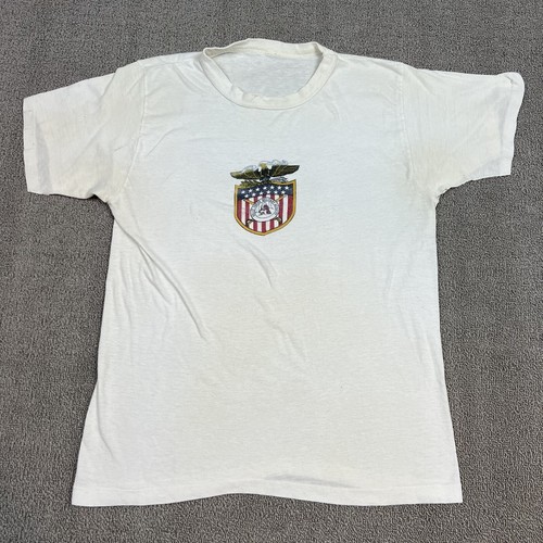 90‘s vintage US ARMY Tee MAXI OP Vintage U.S. Army T-Shirt Large 90s Single-Stitch Physical