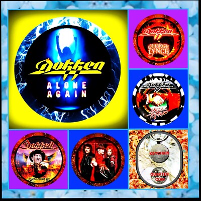 DOKKEN FREDDY KRUEGER MERCHANDISE FIVE RHODIUM KEYCHAINS  