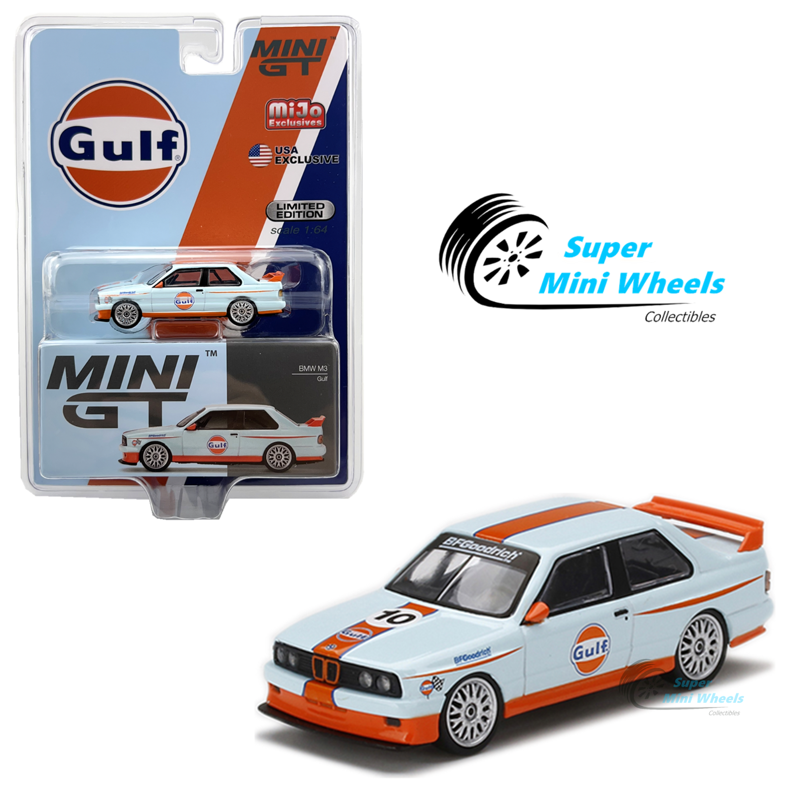 Mini GT 1:64 BMW M3 E30 Gulf #314 | eBay