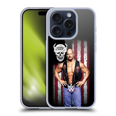 OFFICIAL WWE AMERICAN FLAG SUPERSTARS SOFT GEL CASE FOR APPLE iPHONE PHONES