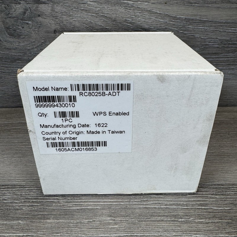 ADT Pulse Wireless Day Night Indoor Network Camera RC8025B-ADT