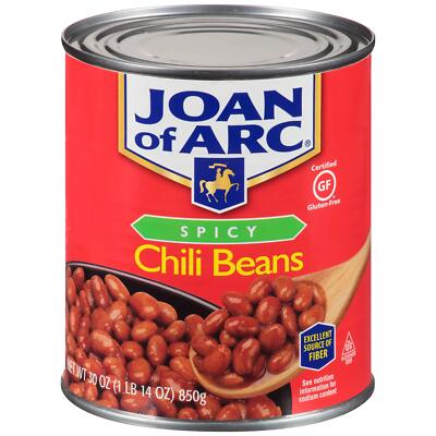 Joan of Arc Beans, Spicy Chili, 30 Ounce (Pack of 12)