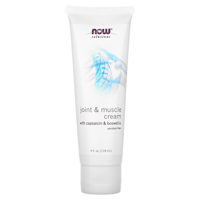 Now Foods Solution Joint Support Cream 4 oz 118 ml Gluten-Free, Paraben-Free