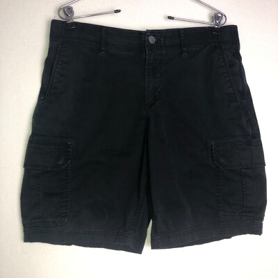 George Men's Cargo Pocket Shorts GE10101 Black 34x10 Stretch 1 Extra Pocket