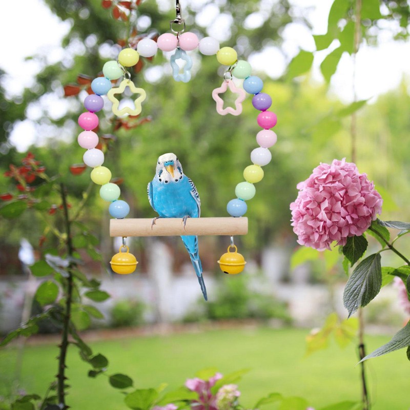 Accessories Bird Swing Hanging Standing Chewing Bead Toy