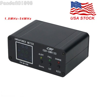 US 1.8MHz-54MHz Color LCD Display Digital SWR & Power Meter Type-C Interface