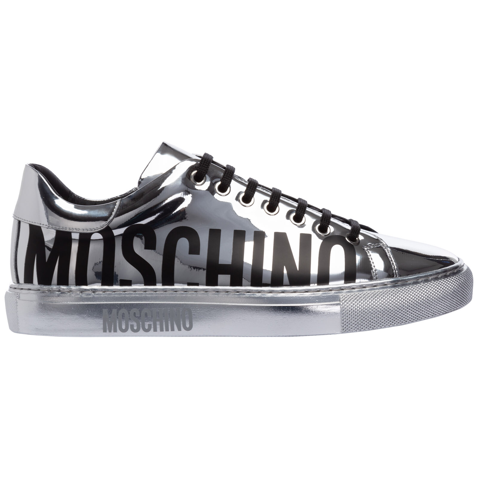 Moschino sneakers uomo MB15012G0AGE0902 argento scarpe sportive | eBay